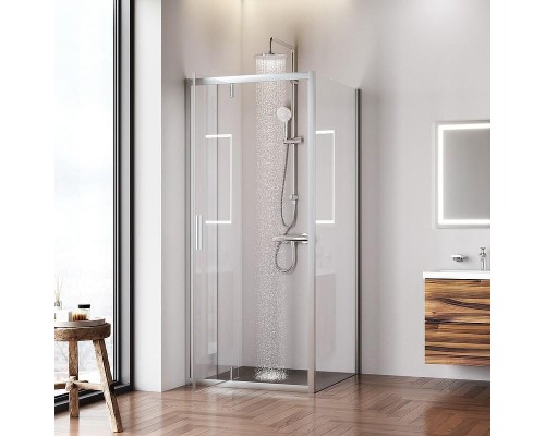 Душевой уголок AM.PM Gem 90х90 W90G-404-9090-MT профиль Хром матовый стекло прозрачное