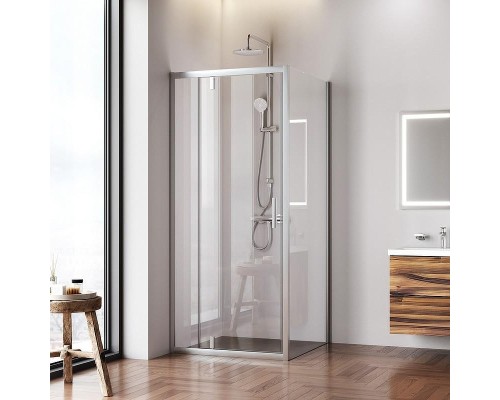 Душевой уголок AM.PM Gem 90х90 W90G-404-9090-MT профиль Хром матовый стекло прозрачное