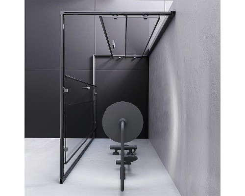 Душевой уголок AM.PM Gem S 120х80 W93G-404-120280-BT профиль Черный матовый стекло прозрачное