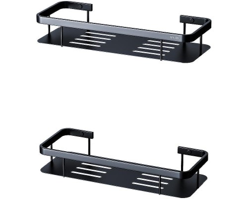 Комплект душевого уголка с душевой системой и аксессуарами AM.PM Gem S 120x80 WK93ER профиль Черный матовый стекло прозрачное