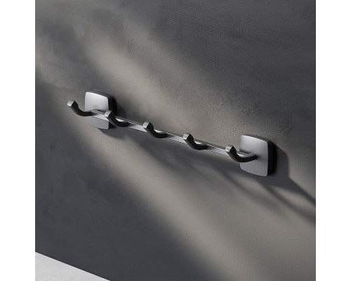 Комплект душевого уголка с душевой системой и аксессуарами AM.PM Gem S 120x80 WK93ER профиль Черный матовый стекло прозрачное