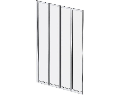 Шторка на ванну AM.PM Like 100 W80BS-100-140CT профиль Хром матовый стекло прозрачное