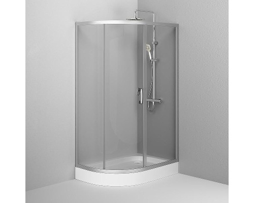 Душевой уголок AM.PM Like 120x80 W83UG-302U120MT профиль Хром матовый стекло прозрачное