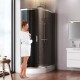 Душевой уголок AM.PM Like 120x80 W83UG-302U120CG профиль Хром глянцевый стекло тонированное