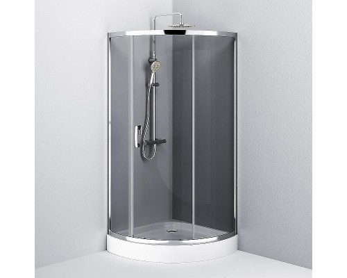 Душевой уголок AM.PM Like 90x90 W83UG-315-090CG профиль Хром глянцевый стекло тонированное