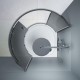 Душевой уголок AM.PM Like 95x95 W83UG-333-095CG профиль Хром глянцевый стекло тонированное