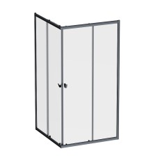 Душевой уголок AM.PM Sunny 100х100 W87G-403-100100-BT профиль Черный матовый стекло прозрачное