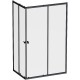 Душевой уголок AM.PM Sunny 120х80 W87G-403-12080-BT профиль Черный матовый стекло прозрачное
