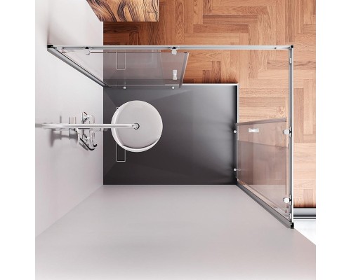 Душевой уголок AM.PM Sunny 120х90 W87G-403-12090-MT профиль Хром матовый стекло прозрачное