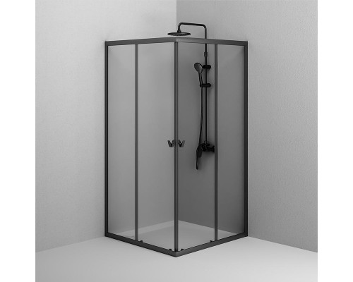 Душевой уголок AM.PM Sunny 120х90 W87G-403-12090-BT профиль Черный матовый стекло прозрачное