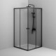 Душевой уголок AM.PM Sunny 120х90 W87G-403-12090-BT профиль Черный матовый стекло прозрачное