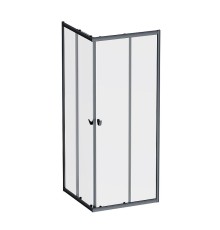 Душевой уголок AM.PM Sunny 80х80 W87G-403-8080-BT профиль Черный матовый стекло прозрачное