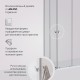 Душевой уголок AM.PM Sunny 80х80 W87G-403-8080-MT профиль Хром матовый стекло прозрачное