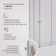 Душевой уголок AM.PM Sunny 90х90 W87G-403-9090-MT профиль Хром матовый стекло прозрачное