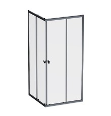 Душевой уголок AM.PM Sunny 90х90 W87G-403-9090-BT профиль Черный матовый стекло прозрачное