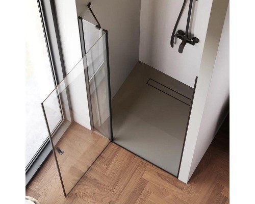 Душевая дверь AM.PM Sunny 100 W87G-100-1P-BT профиль Черный матовый стекло прозрачное