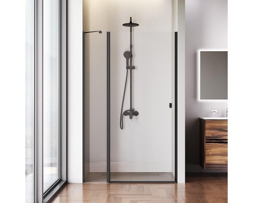 Душевая дверь AM.PM Sunny 120 W87G-120-1P-BT профиль Черный матовый стекло прозрачное