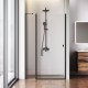 Душевая дверь AM.PM Sunny 120 W87G-120-1P-BT профиль Черный матовый стекло прозрачное