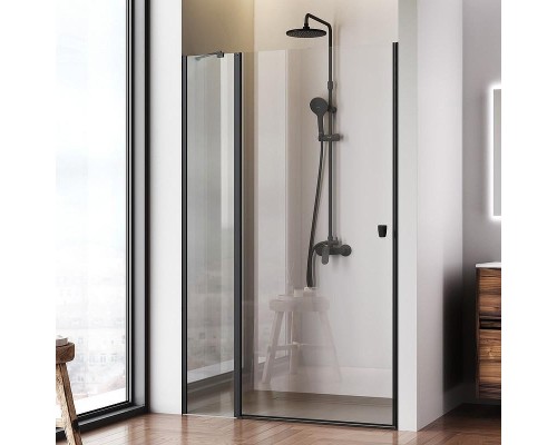 Душевая дверь AM.PM Sunny 120 W87G-120-1P-BT профиль Черный матовый стекло прозрачное