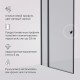 Душевая дверь AM.PM Sunny 120 W87G-120-1P-BT профиль Черный матовый стекло прозрачное