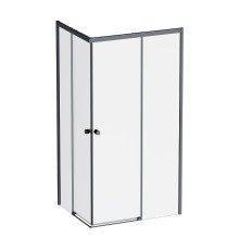 Душевой уголок AM.PM X-Joy 100х80 W94G-403-100280-BT1K профиль Черный матовый стекло прозрачное
