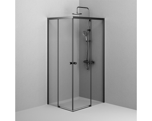 Душевой уголок AM.PM X-Joy 100х80 W94G-403-100280-BT1K профиль Черный матовый стекло прозрачное