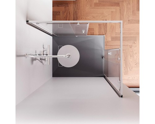 Душевой уголок AM.PM X-Joy 100х80 W94G-403-100280-MT1K профиль Хром матовый стекло прозрачное