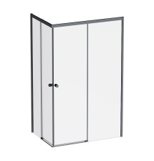 Душевой уголок AM.PM X-Joy 120х80 W94G-403-120280-BT1K профиль Черный матовый стекло прозрачное