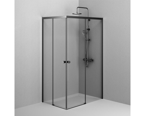 Душевой уголок AM.PM X-Joy 120х80 W94G-403-120280-BT1K профиль Черный матовый стекло прозрачное
