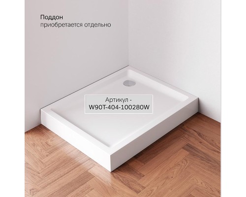 Душевой уголок AM.PM X-Joy 120х80 W94G-403-120280-BT1K профиль Черный матовый стекло прозрачное