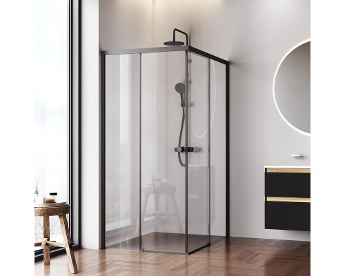 Душевой уголок AM.PM X-Joy 120х90 W94G-403-120290-BT1K профиль Черный матовый стекло прозрачное