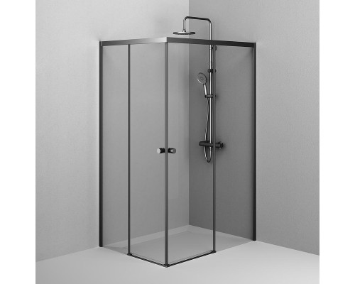 Душевой уголок AM.PM X-Joy 120х90 W94G-403-120290-BT1K профиль Черный матовый стекло прозрачное