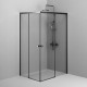 Душевой уголок AM.PM X-Joy 120х90 W94G-403-120290-BT1K профиль Черный матовый стекло прозрачное