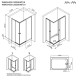 Душевой уголок AM.PM X-Joy 120х90 W94G-403-120290-BT1K профиль Черный матовый стекло прозрачное