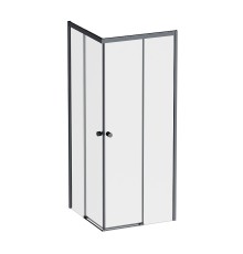 Душевой уголок AM.PM X-Joy 80х80 W94G-403-8080-BT1K профиль Черный матовый стекло прозрачное