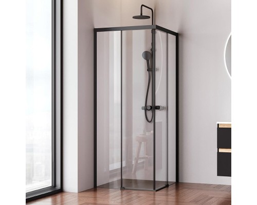 Душевой уголок AM.PM X-Joy 80х80 W94G-403-8080-BT1K профиль Черный матовый стекло прозрачное