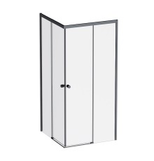 Душевой уголок AM.PM X-Joy 90х90 W94G-403-9090-BT1K профиль Черный матовый стекло прозрачное