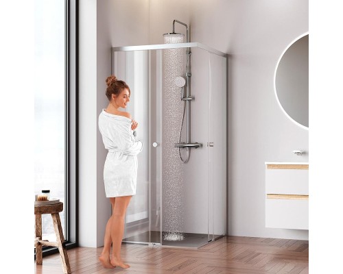 Душевой уголок AM.PM X-Joy 90х90 W94G-403-9090-MT1K профиль Хром матовый стекло прозрачное