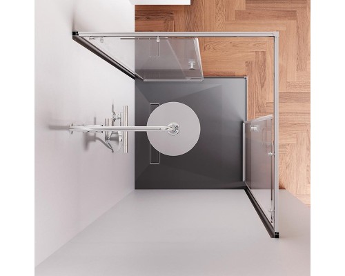Душевой уголок AM.PM X-Joy 90х90 W94G-403-9090-MT1K профиль Хром матовый стекло прозрачное