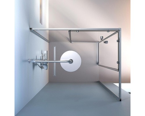 Душевой уголок AM.PM X-Joy 100х80 W94G-403-10080-MT профиль Хром матовый стекло прозрачное