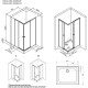 Душевой уголок AM.PM X-Joy 100х80 W94G-403-10080-MT профиль Хром матовый стекло прозрачное