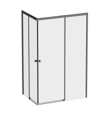 Душевой уголок AM.PM X-Joy 120х80 W94G-403-12080-BT профиль Черный матовый стекло прозрачное