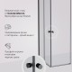 Душевой уголок AM.PM X-Joy 120х80 W94G-403-12080-BT профиль Черный матовый стекло прозрачное