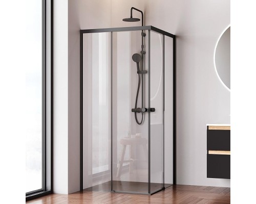 Душевой уголок AM.PM X-Joy 90х90 W94G-403-9090-BT профиль Черный матовый стекло прозрачное