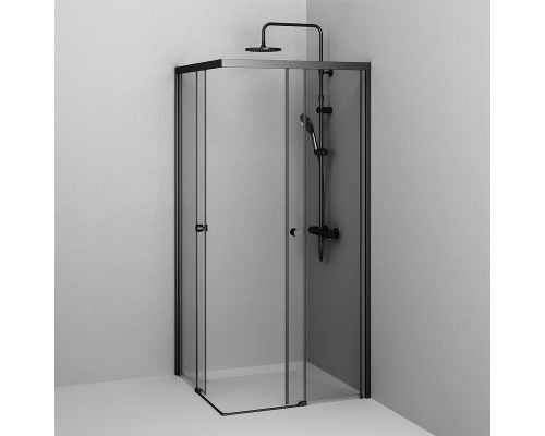Душевой уголок AM.PM X-Joy 90х90 W94G-403-9090-BT профиль Черный матовый стекло прозрачное