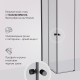 Душевой уголок AM.PM X-Joy 90х90 W94G-403-9090-BT профиль Черный матовый стекло прозрачное