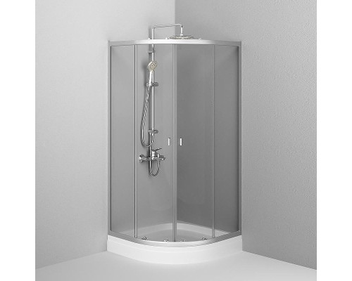 Душевой уголок AM.PM X-Joy 90х90 W88E-205-090MT64 профиль Хром матовый стекло прозрачное