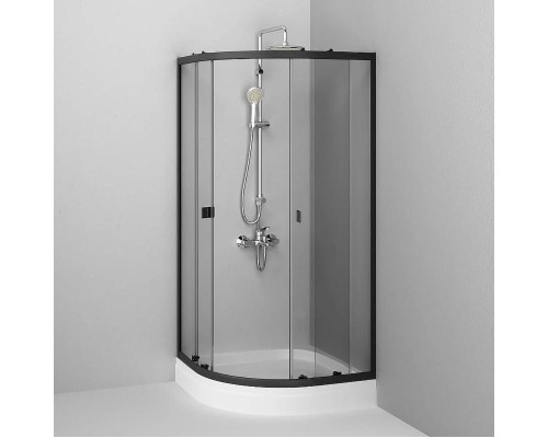 Душевой уголок AM.PM X-Joy 90х90 W88E-205-090BT64 профиль Черный матовый стекло прозрачное