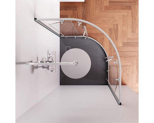 Душевой уголок AM.PM X-Joy 90х90 W88G-205-090MT64 профиль Хром матовый стекло прозрачное