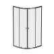 Душевой уголок AM.PM X-Joy 90х90 W88G-205-090BT64 профиль Черный матовый стекло прозрачное